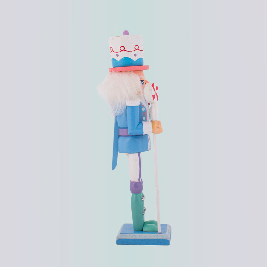 Nutcracker Soldier Ornament Pastel Blue 7inch X 2inch 1pc Box