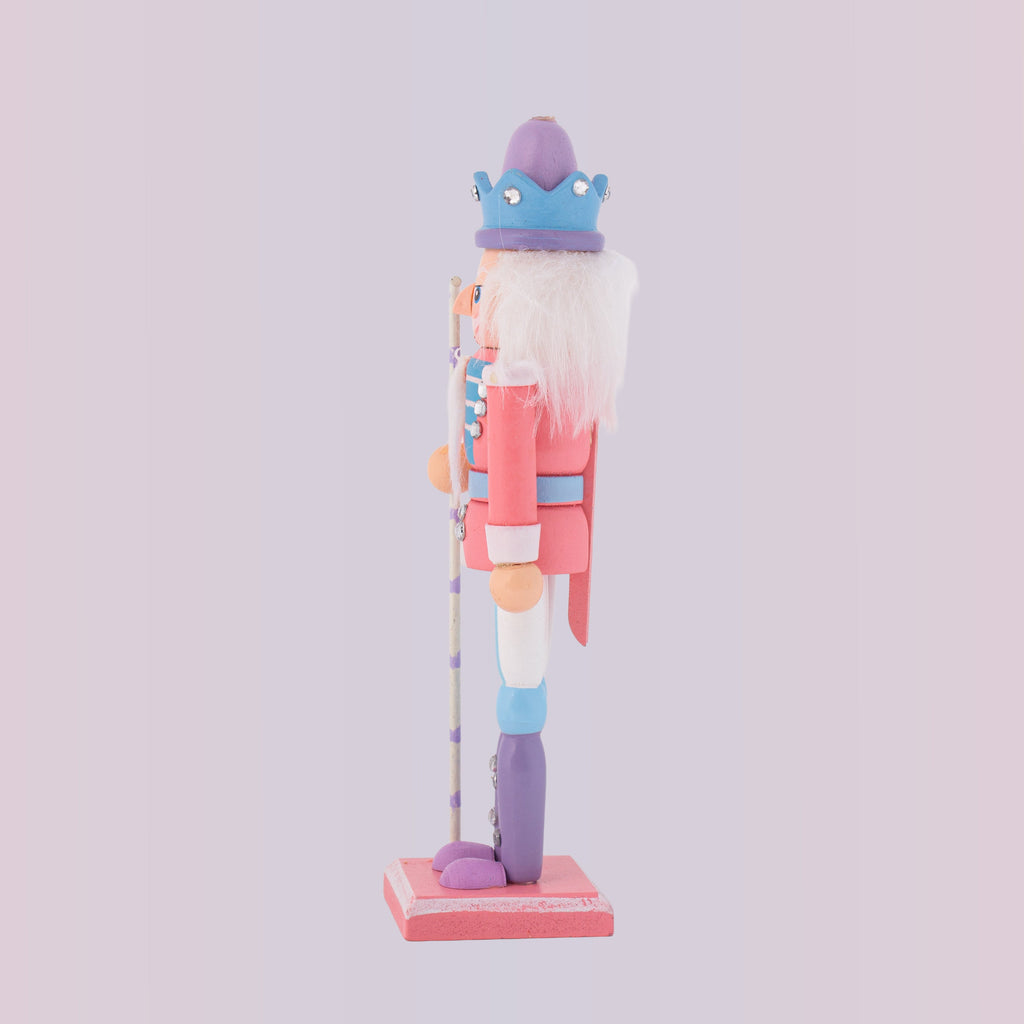 Nutcracker Soldier Ornament Pastel Pink 7inch X 2inch 1pc Box