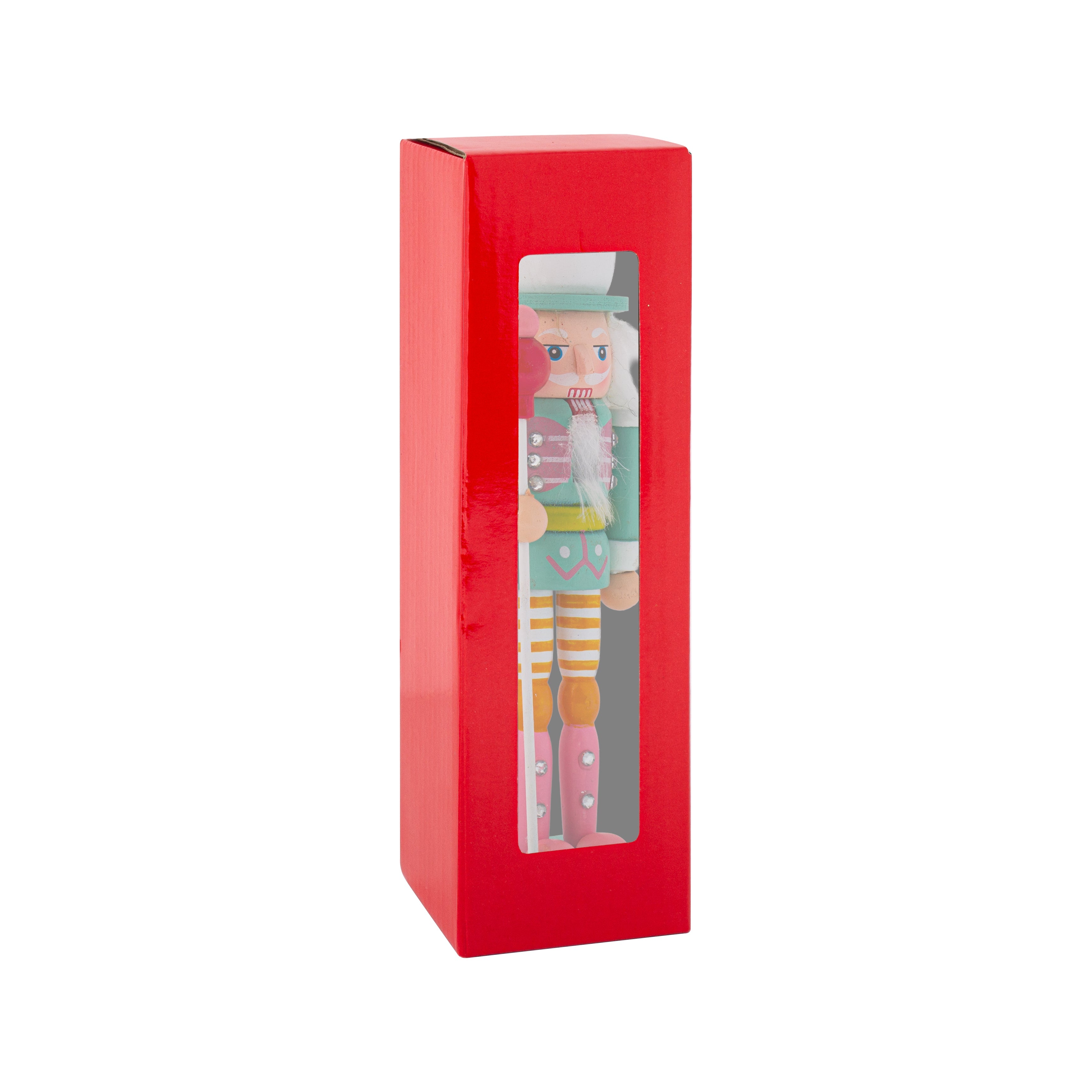 Nutcracker Soldier Ornament Pastel Teal 7inch X 2inch 1pc Box