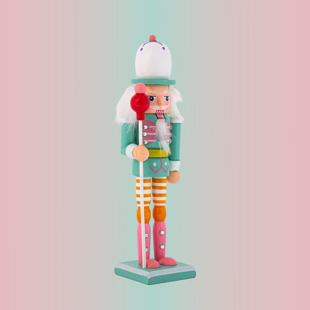 Nutcracker Soldier Ornament Pastel Teal 7inch X 2inch 1pc Box