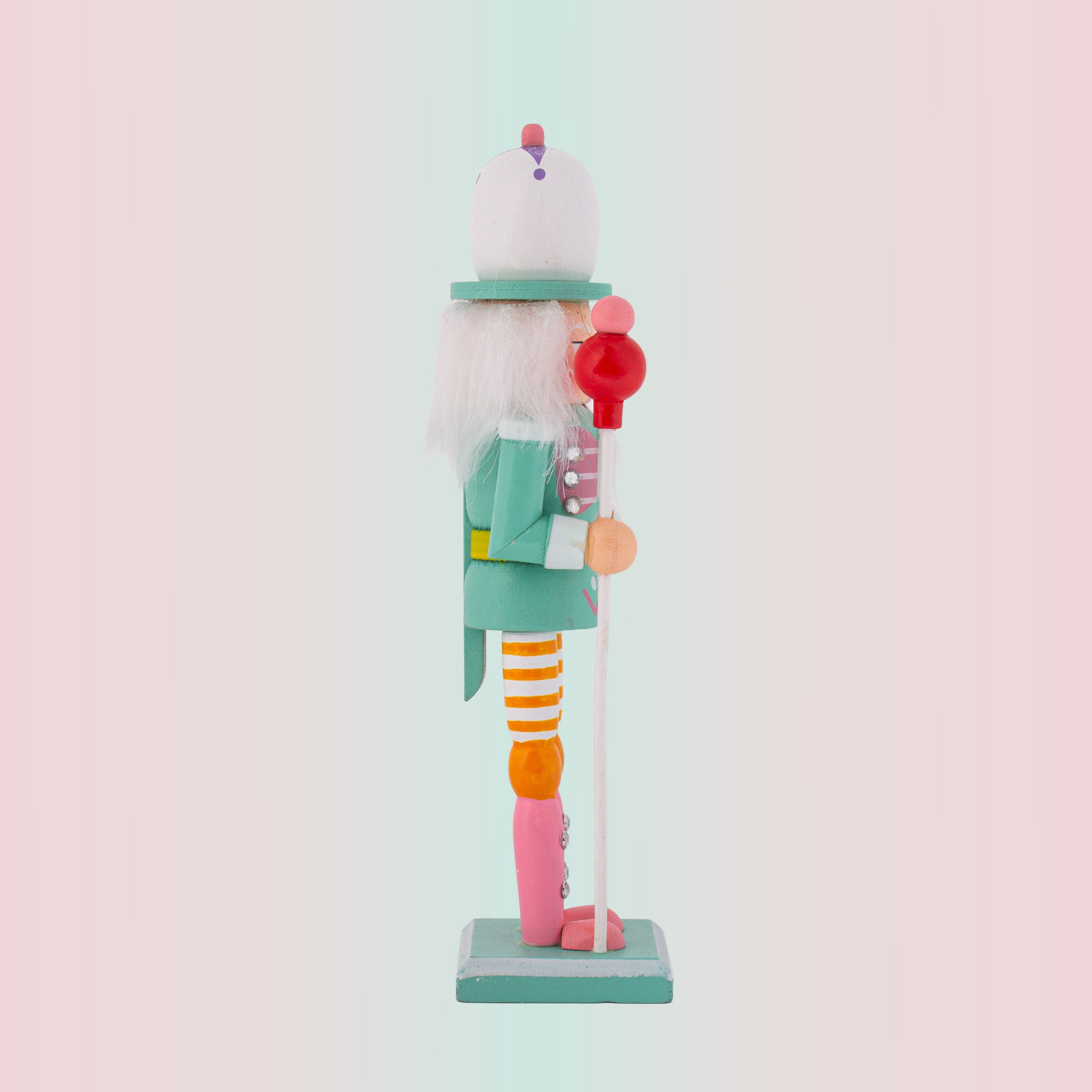 Nutcracker Soldier Ornament Pastel Teal 7inch X 2inch 1pc Box