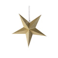 3D 5 Point Glitter Paper Star Hanging Ornament 30cm 1pc