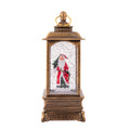 Christmas Light and Music Snow Lantern with Dancing Santa USB and Battery Powered H9inch X 3inch 1pc Box