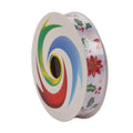 Christmas Printed Satin Ribbon Poinsettia 1.8mm X 2.7mtr 1pc