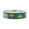 Christmas Printed Satin Ribbon Bells 1.8mm X 2.7mtr 1pc
