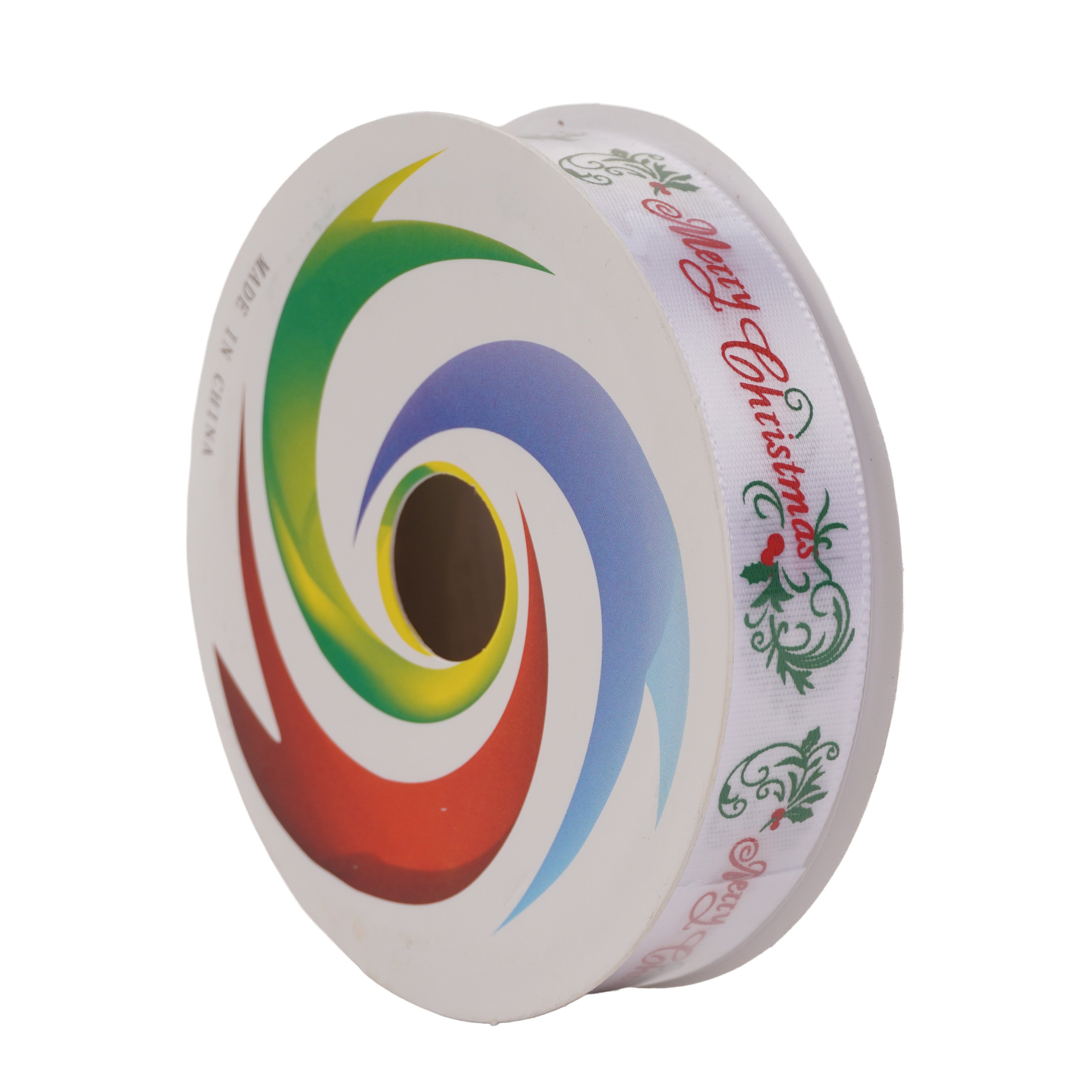 Christmas Printed Satin Ribbon Christmas Time 1.8mm X 2.7mtr 1pc