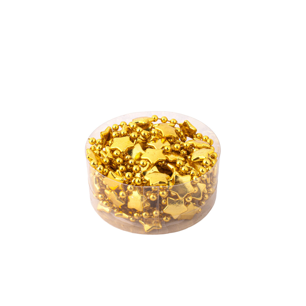 Christmas Star Garland Gold 1.2mm 3Mtr Box