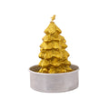 Christmas Tree T- Light Candle Gold 6cm 1pc