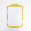 Erasable White Slate Both side Use with Brush & Felt Pen Yellow 18 X 28cm 1pc