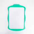 Erasable White Slate Both side Use with Brush & Felt Pen Green 18 X 28cm 1pc