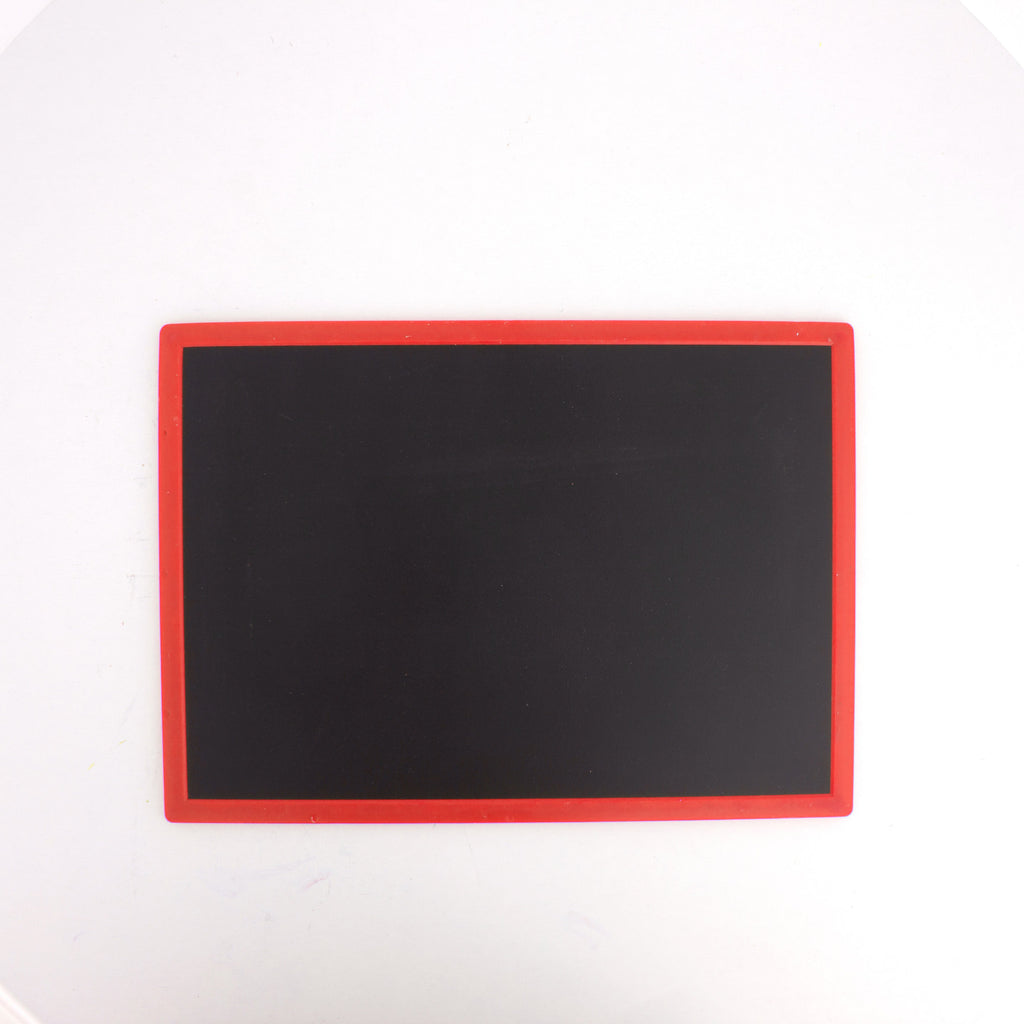 Double Side Black Board Slate Plain & Number Grid Red 18 X 25cm 1pc