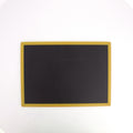 Double Side Black Board Slate Plain & Number Grid Yellow 18 X 25cm 1pc
