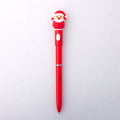 Christmas Santa Light up Blue Ballpoint Pen 0.7mm Tip 1pc