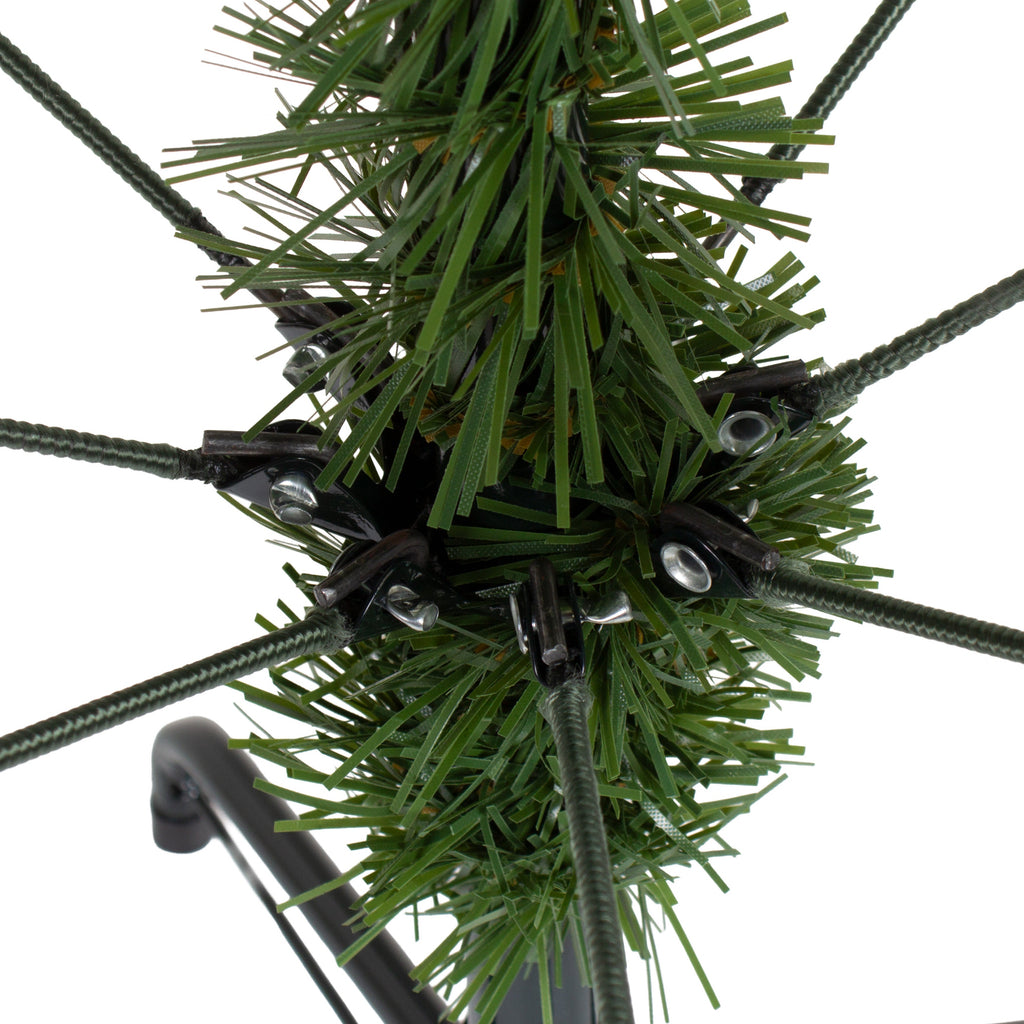 Christmas Deluxe Realistic Tree with Metal Stand Pine Cones & Red Berries 4 Ft (120cm) 1pc
