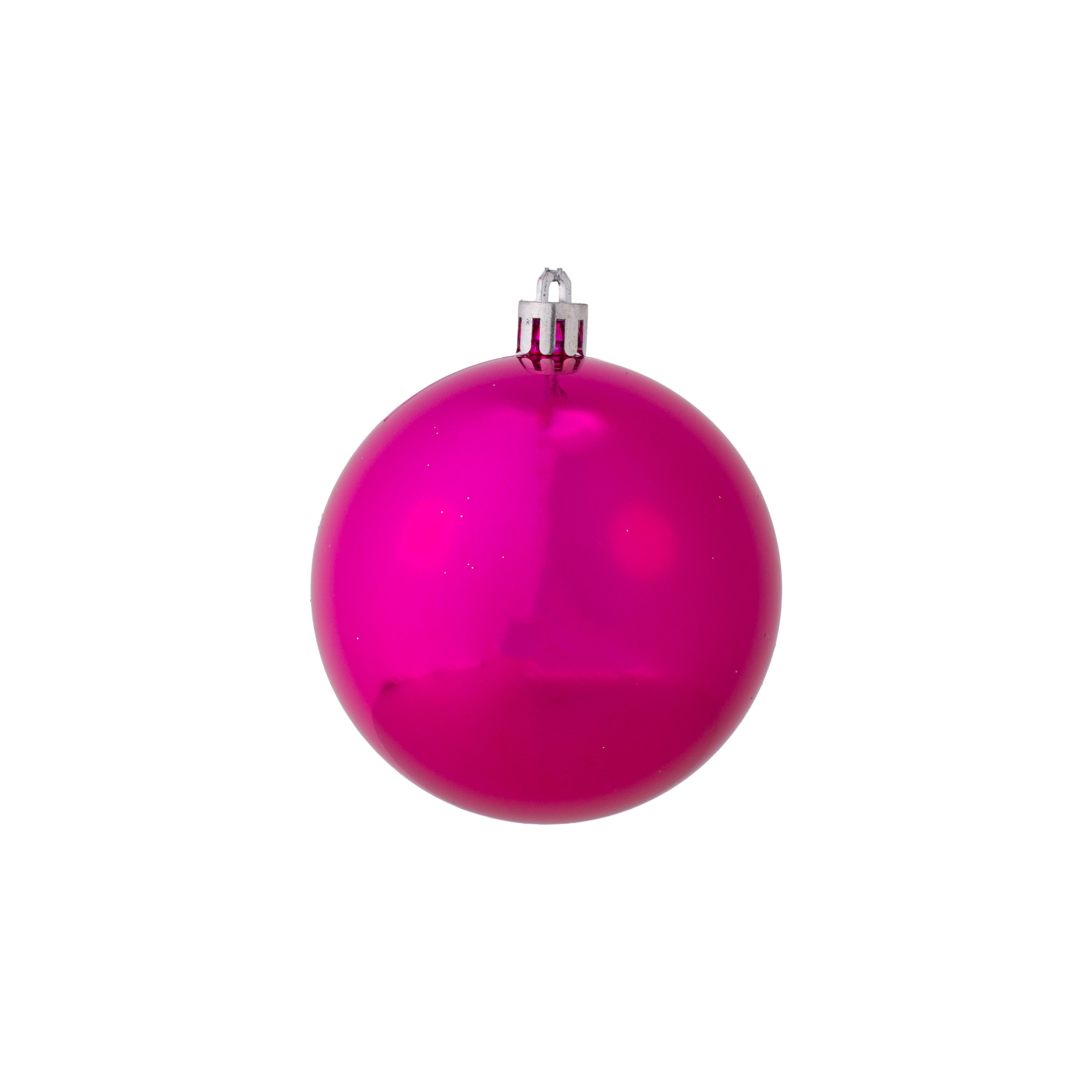 Christmas Decoration Matte Finish, Glitter Bauble Big Assorted colours 8cm 6pcs