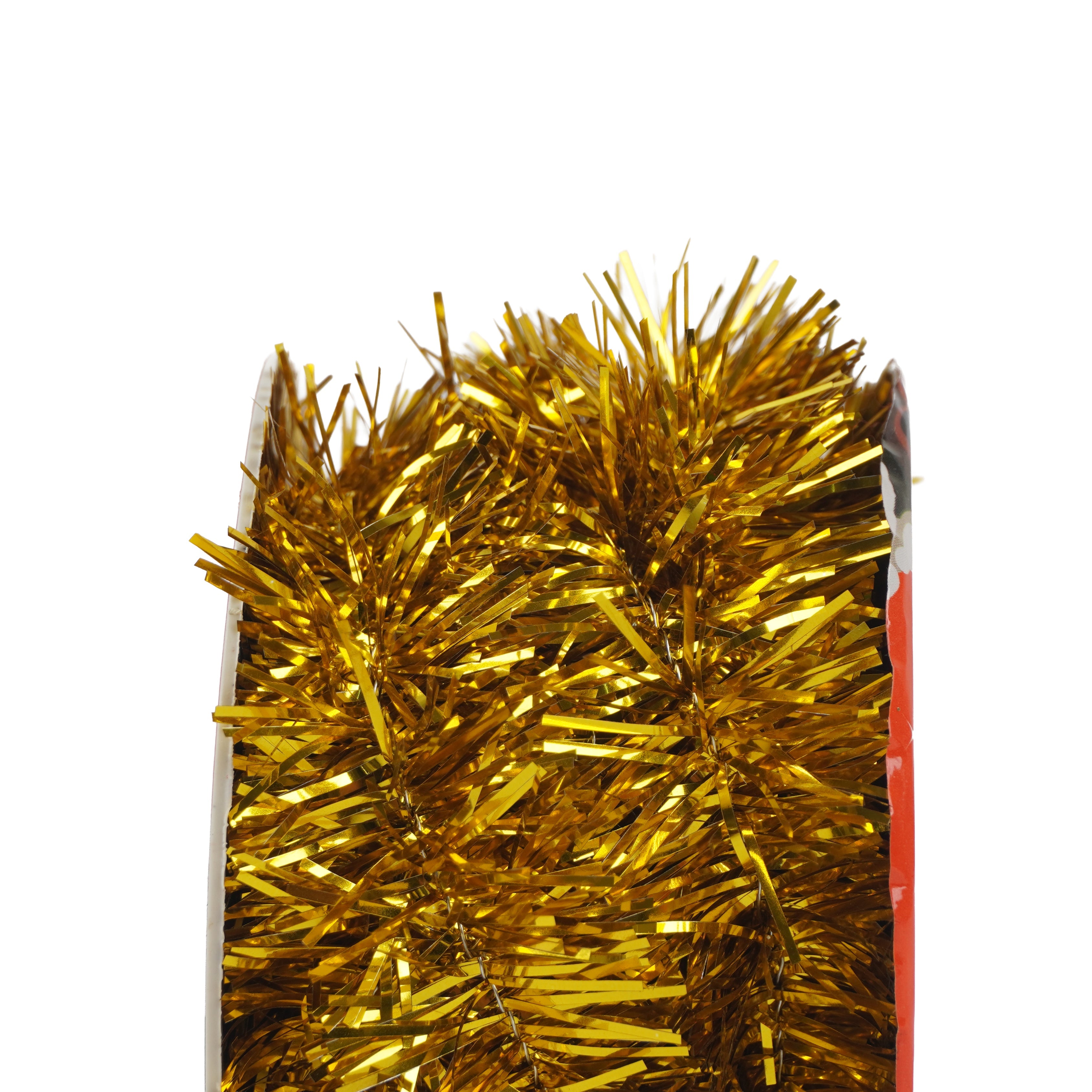 Christmas Tinsel Wired Garland Metallic Gold 5m 1Roll