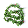 Christmas Holly Tinsel Garland with Berries Green 2m 1pc