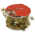 Christmas Star Wired Tinsel Garland Gold 7.5m 1Roll