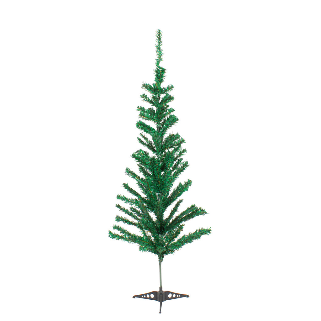 4 Feet - Christmas Festive Tree 100 Branches 1pc  (Ornaments Combo)