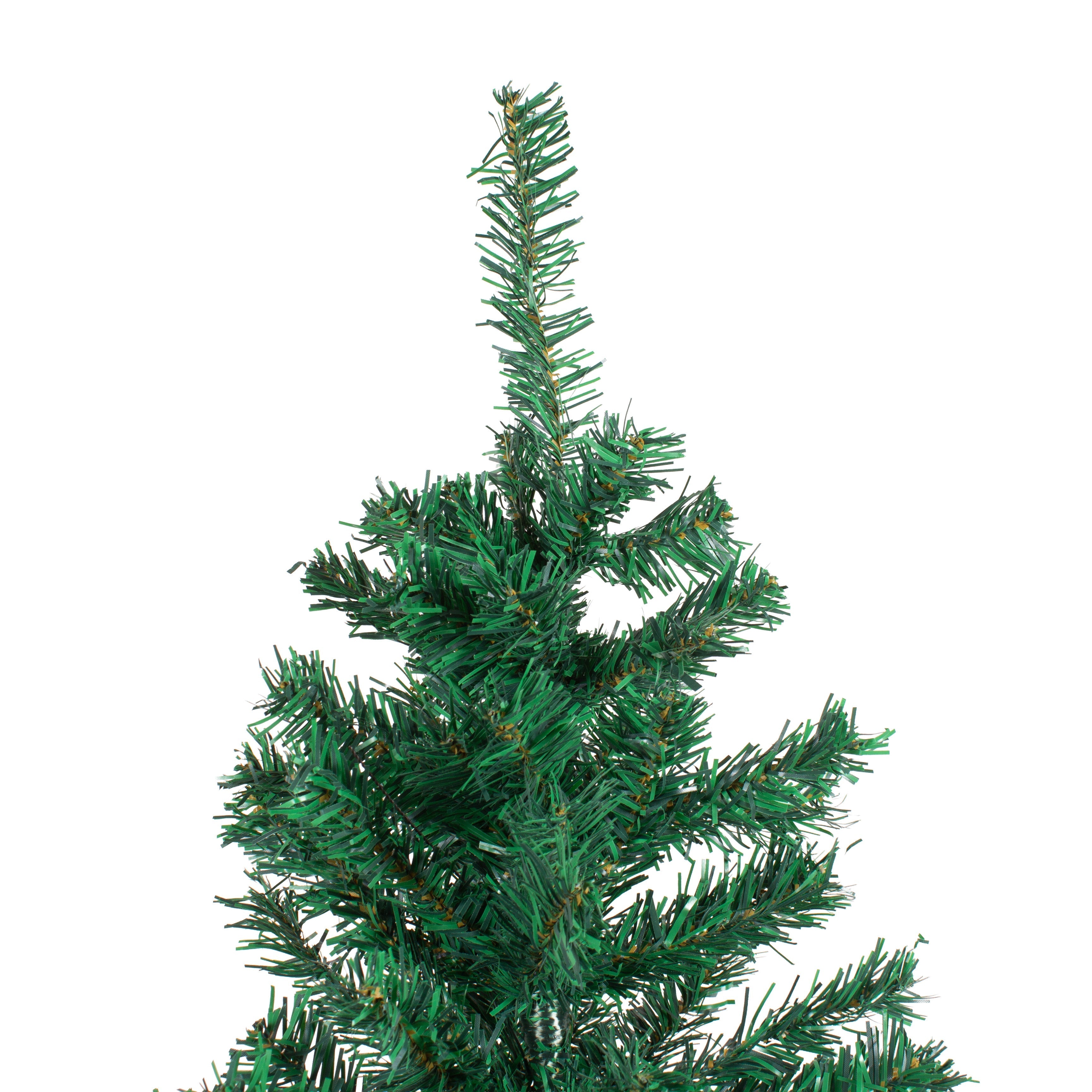 5 Feet - Christmas Festive Tree with Metal Stand 280 Branches (150cm) 1pc  (Ornaments Combo)