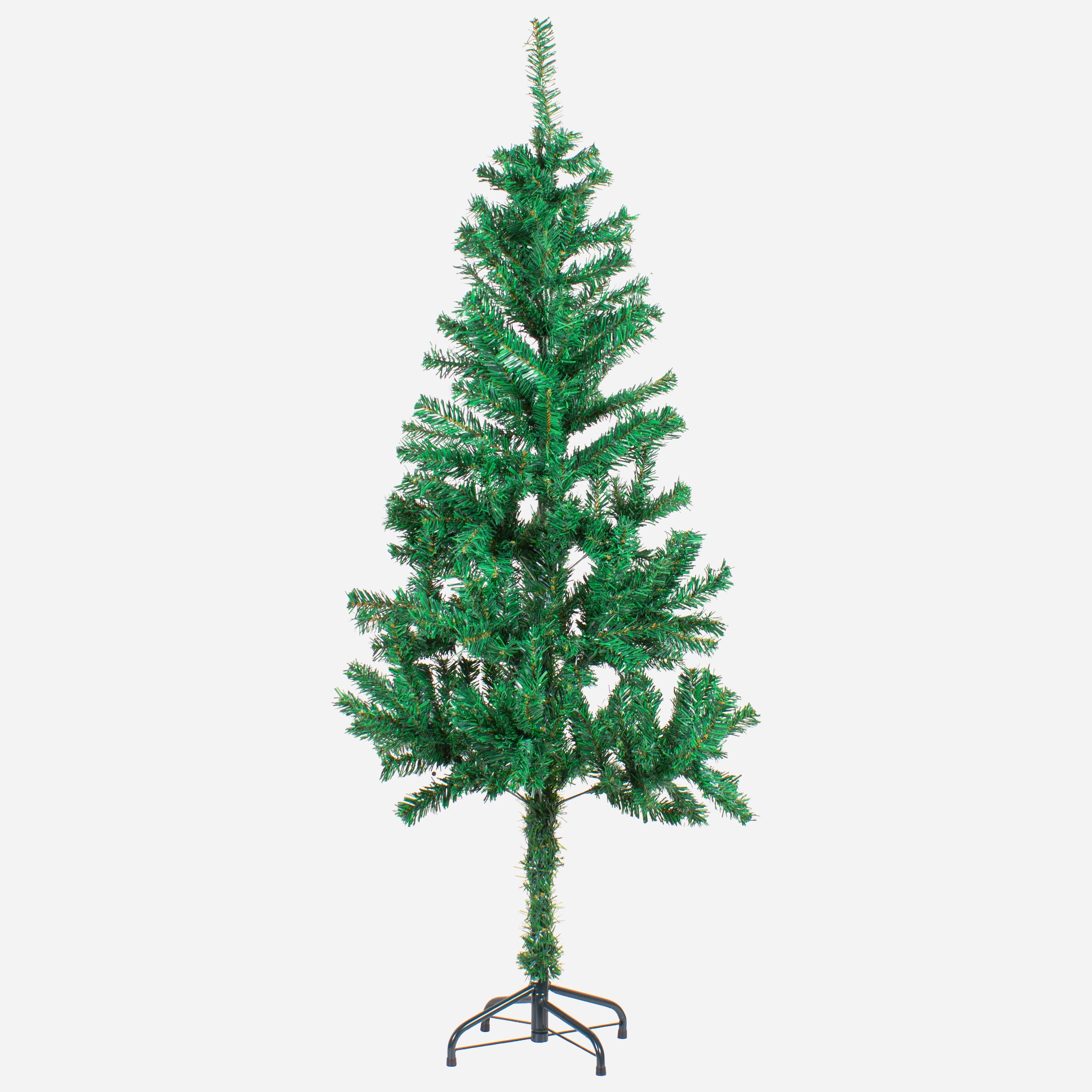 6 Feet - Christmas Festive Tree with Metal Stand 500 Branches (180cm) 1pc  (Ornaments Combo)