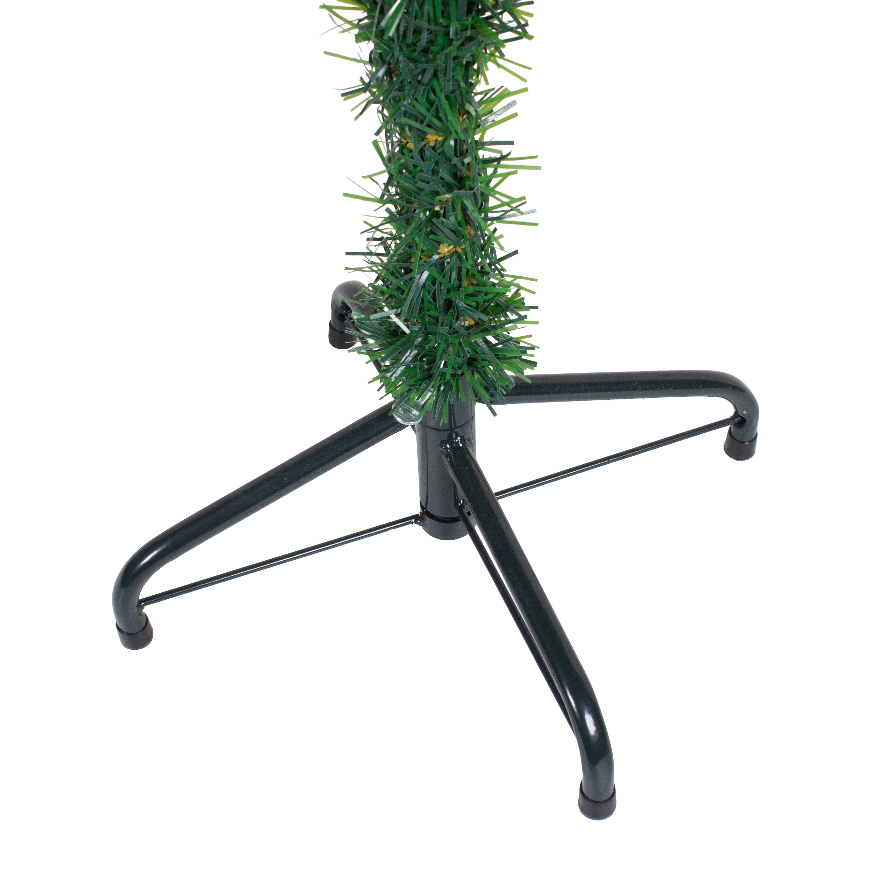 6 Feet - Christmas Festive Tree with Metal Stand 500 Branches (180cm) 1pc  (Ornaments Combo)