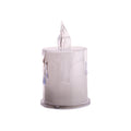 Smokeless Crystal Acrylic LED Candles Warm light 6.7cm 1pc