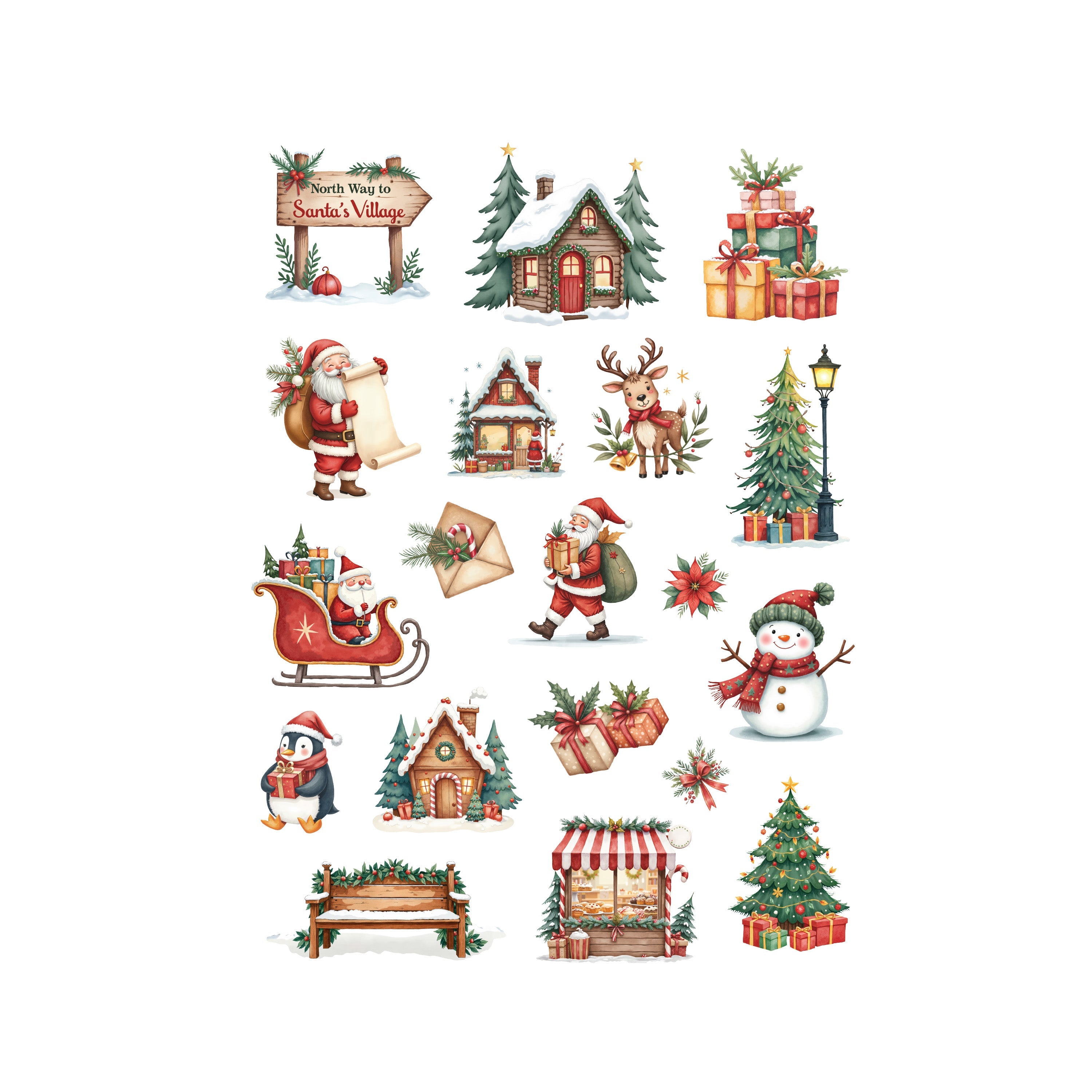 Christmas Sticker Book Magical Christmas Approx 18.1 x 12.4cm 6 sheets 1Book