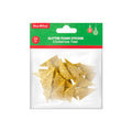 Christmas Self Adhesive Sparkle Fun Foam Shape Pine Gold 24pc
