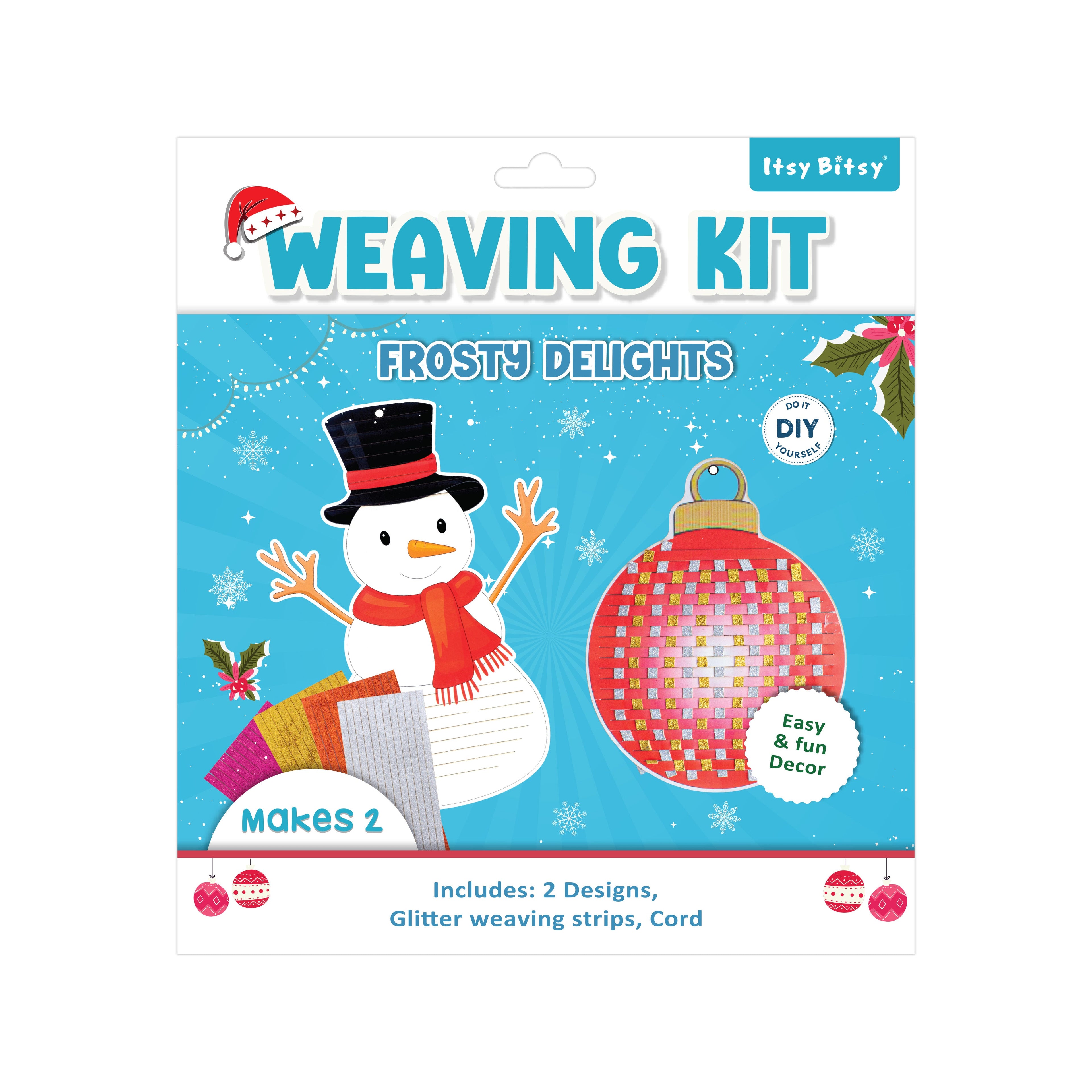 DIY Christmas Weaving Kit Frosty Delights Makes-2 1Kit