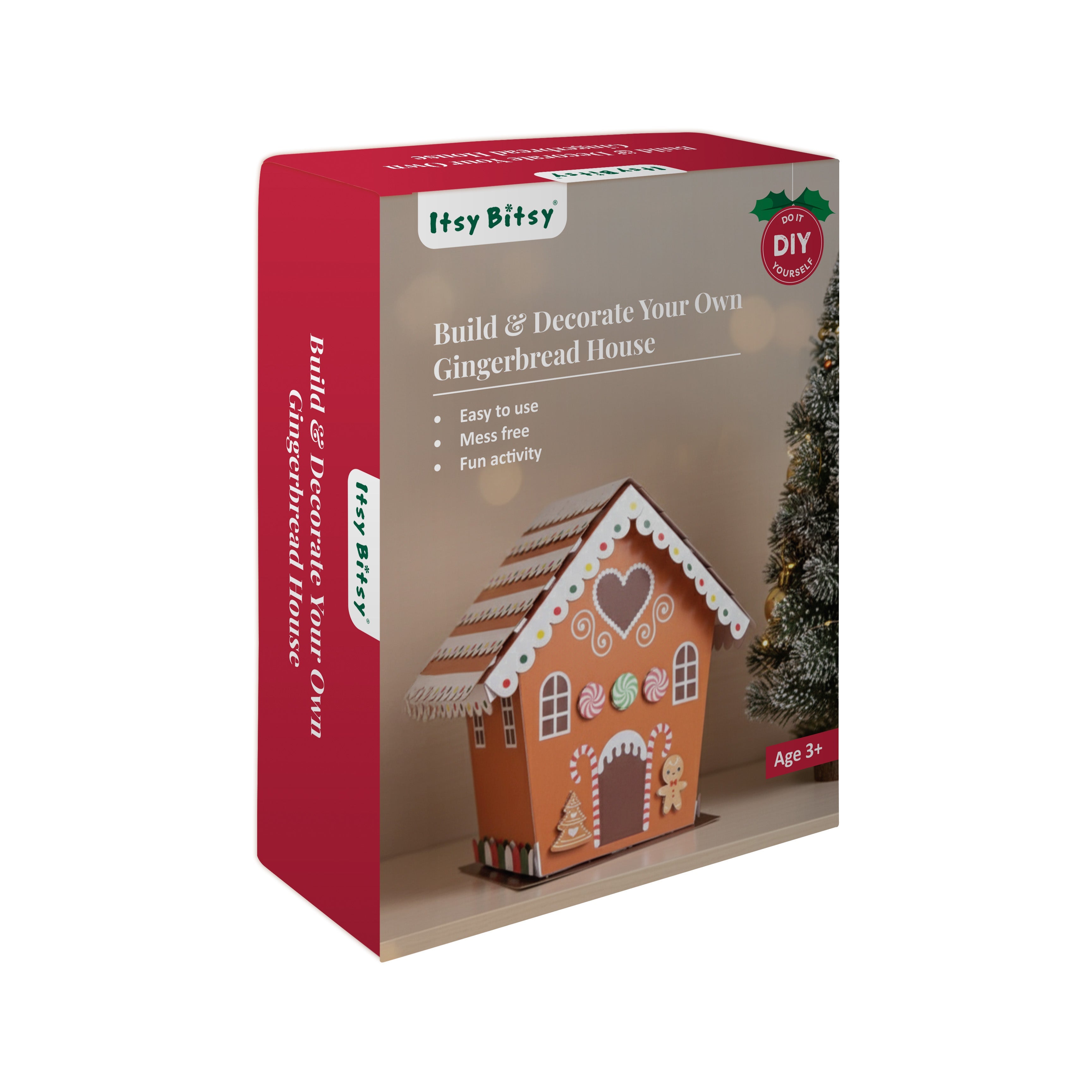 DIY Build and Decorate Your Own Gingerbread House Kit 1Box