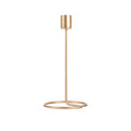 Metal Candlestick Holder Gold 7in x 3in x 2.2cm Dia 1pc