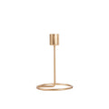 Metal Candlestick Holder Gold 5in x 3in x 2.2cm Dia 1pc