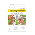 Fun Colouring Calendar For Kids 2026 6.7 X 10inch 12 Sheets 1pc