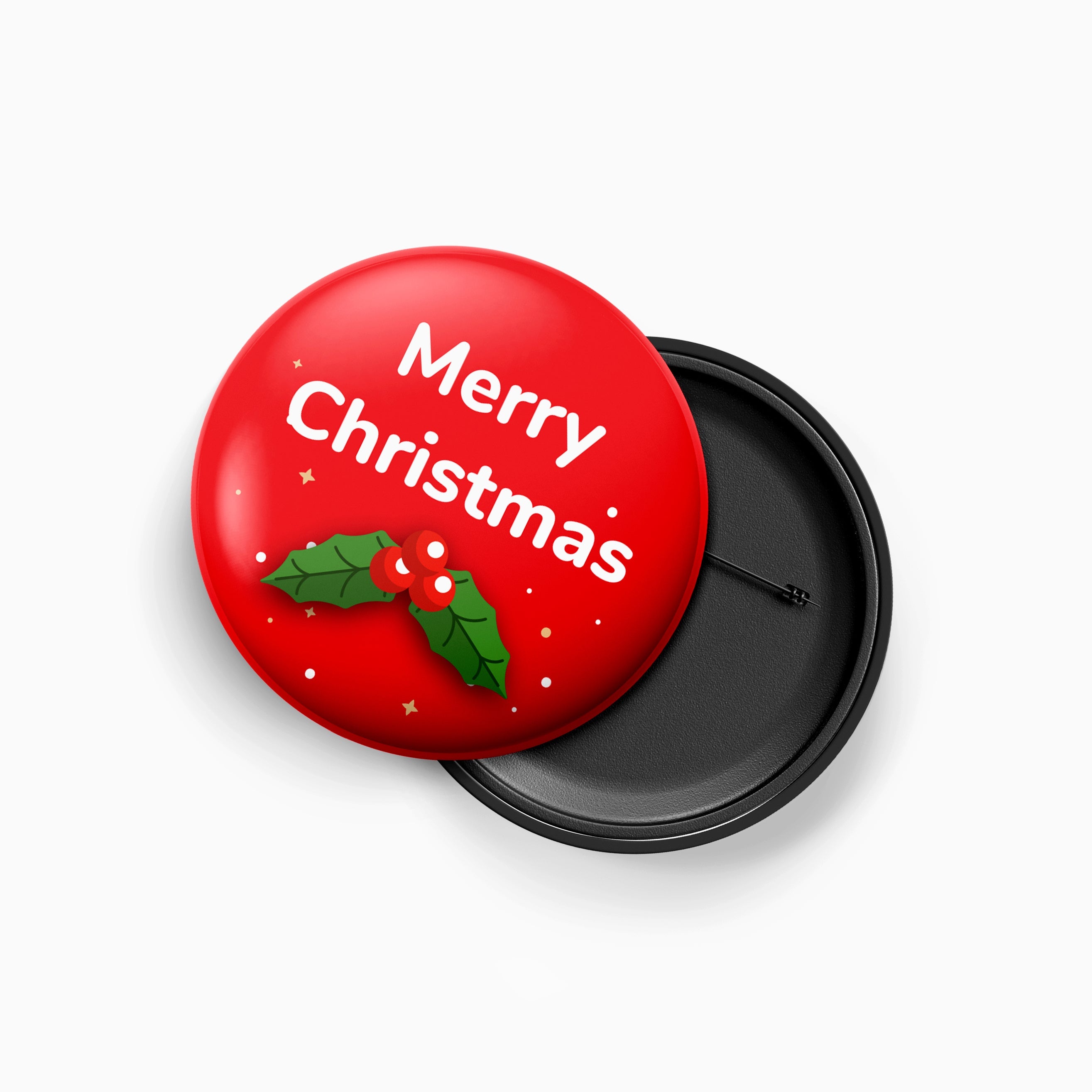 Christmas Metal Pin Badge for Kids & Adults Merry Christmas 58mm 1pc