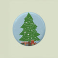 Christmas Metal Pin Badge for Kids & Adults Festive Tree 58mm 1pc
