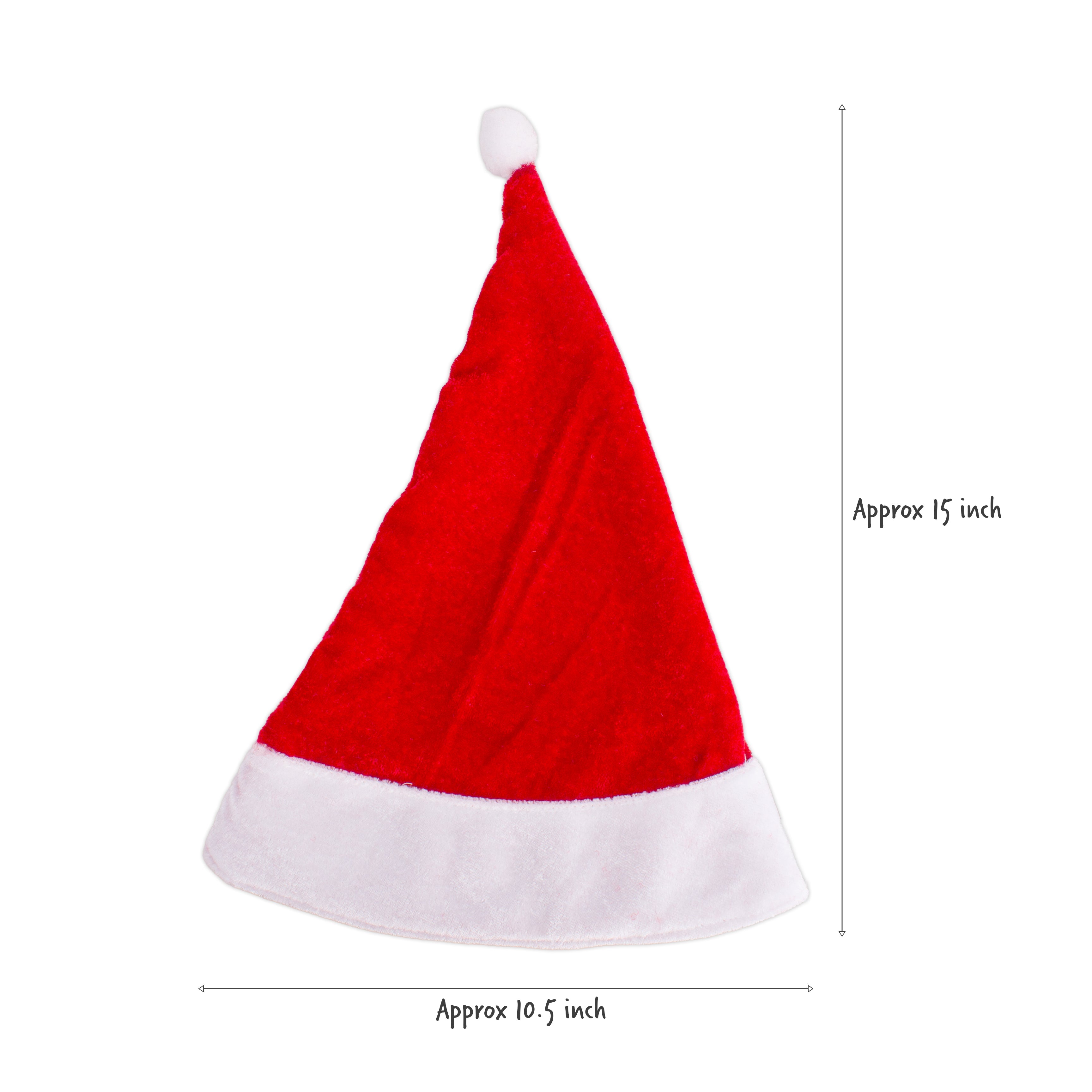 Christmas Santa Cap for Kids 10.5 x 14.5inch 1pc