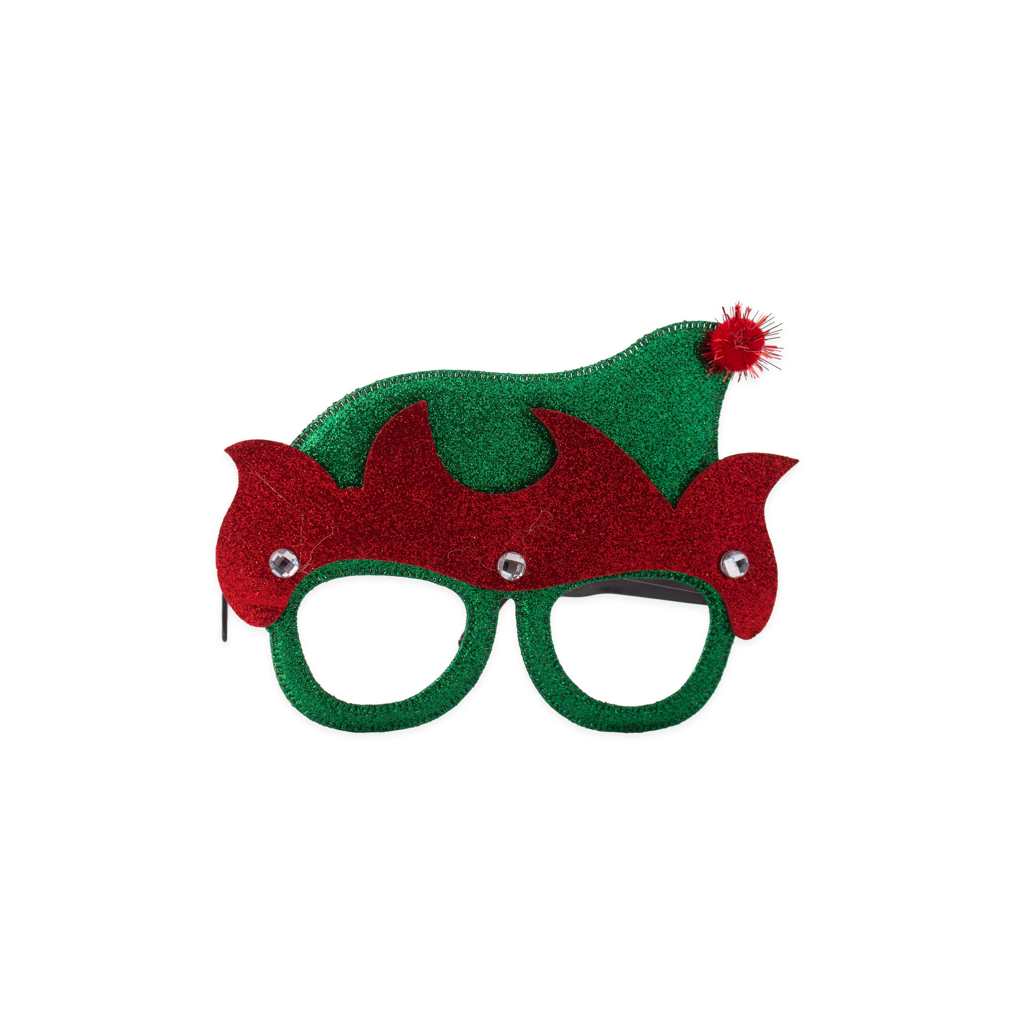 Christmas Glitter Santa Face Eye Glasses/Goggles Adult and Kids 1pc
