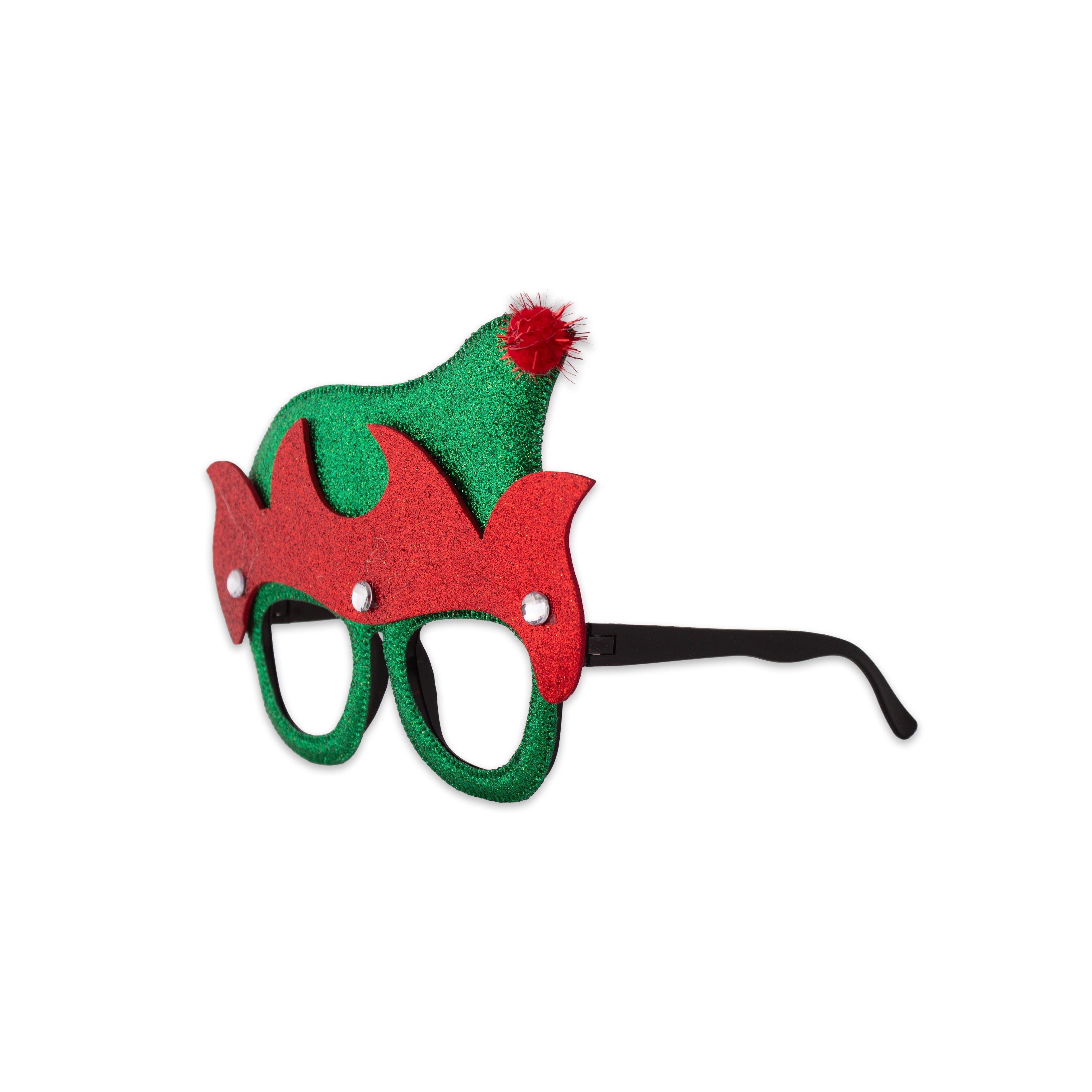 Christmas Glitter Santa Face Eye Glasses/Goggles Adult and Kids 1pc