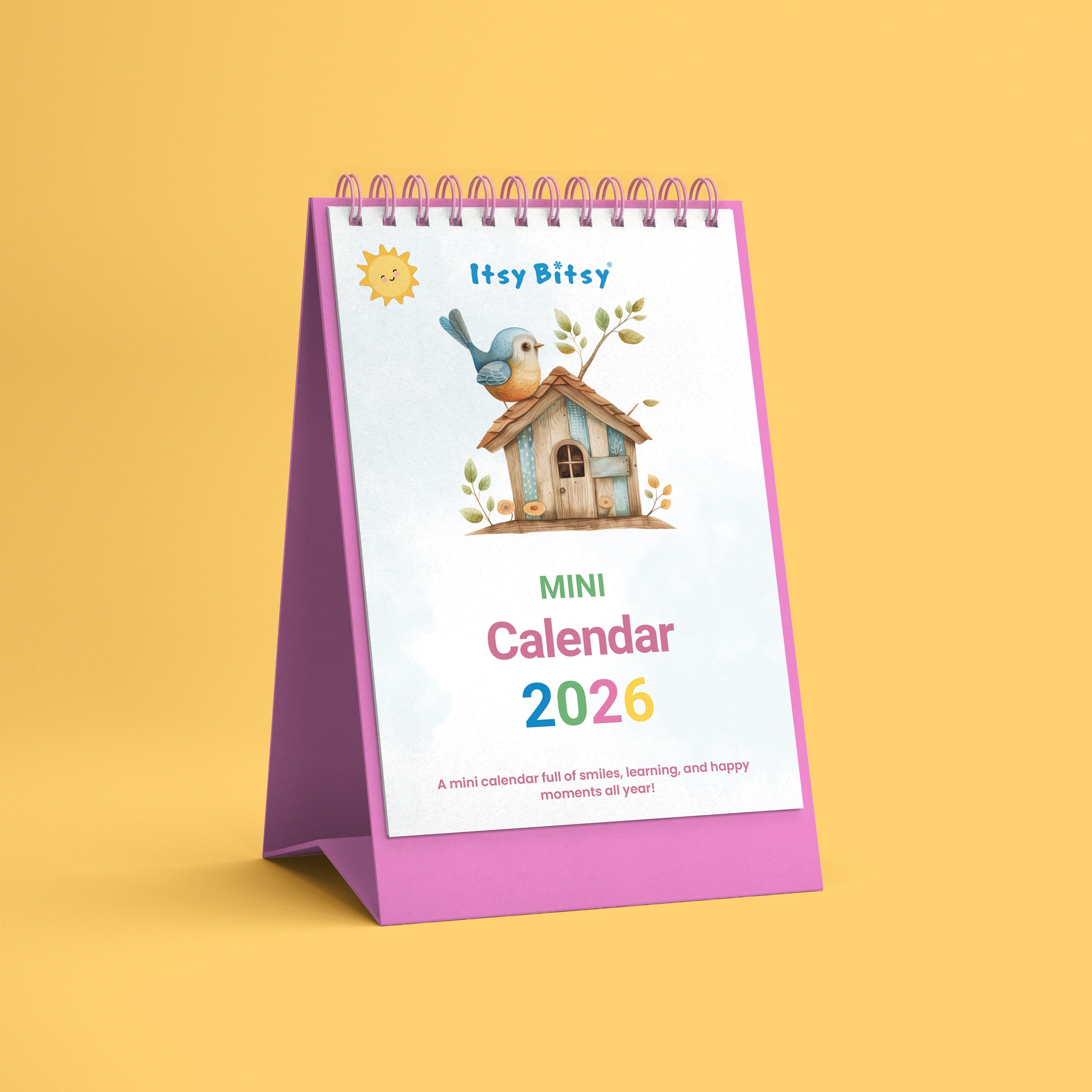 Mini Desk Calendar 2026 4 X 6inch 13 Sheets
