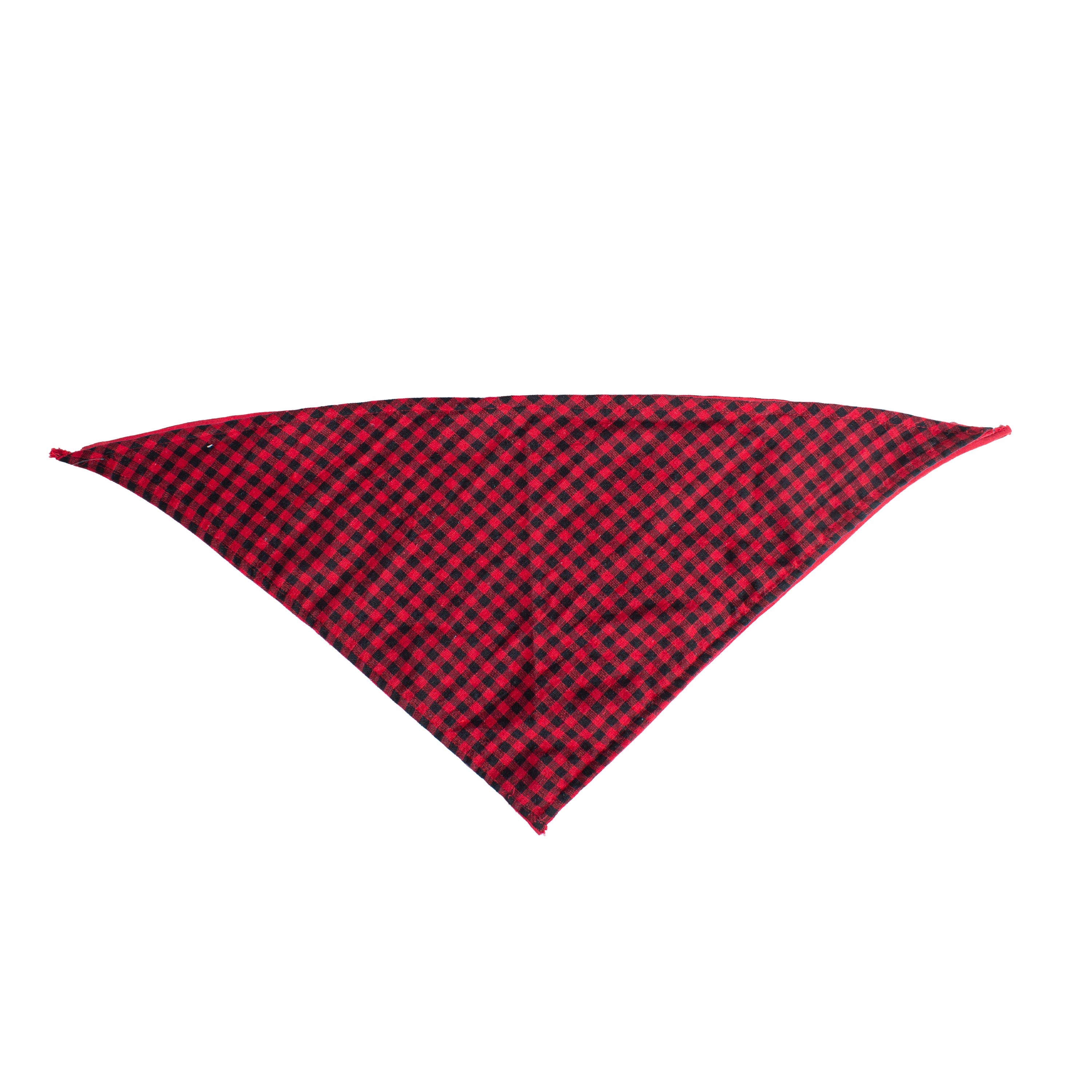 Pet Bandana Red and Black Gingham 65cm 1pc