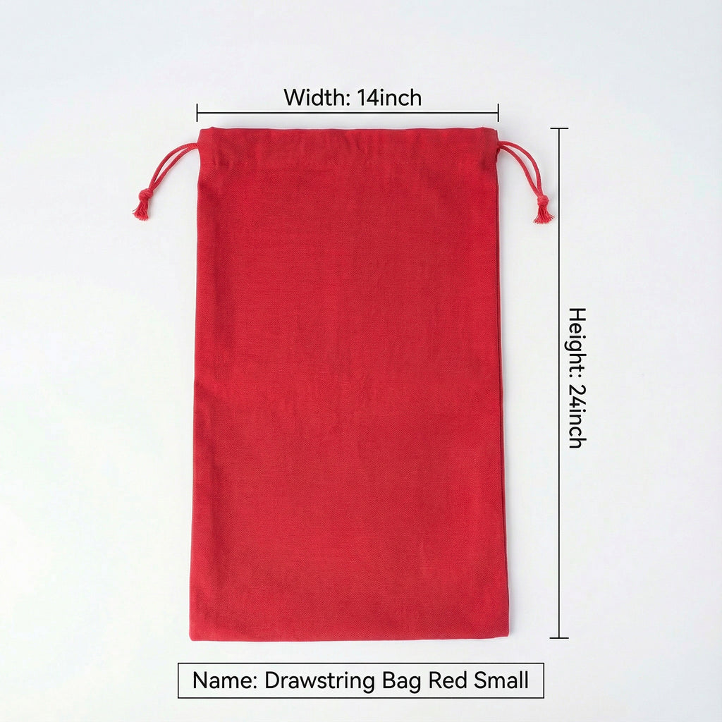 Drawstring Bag Red Small W14 x H24inch 1pc