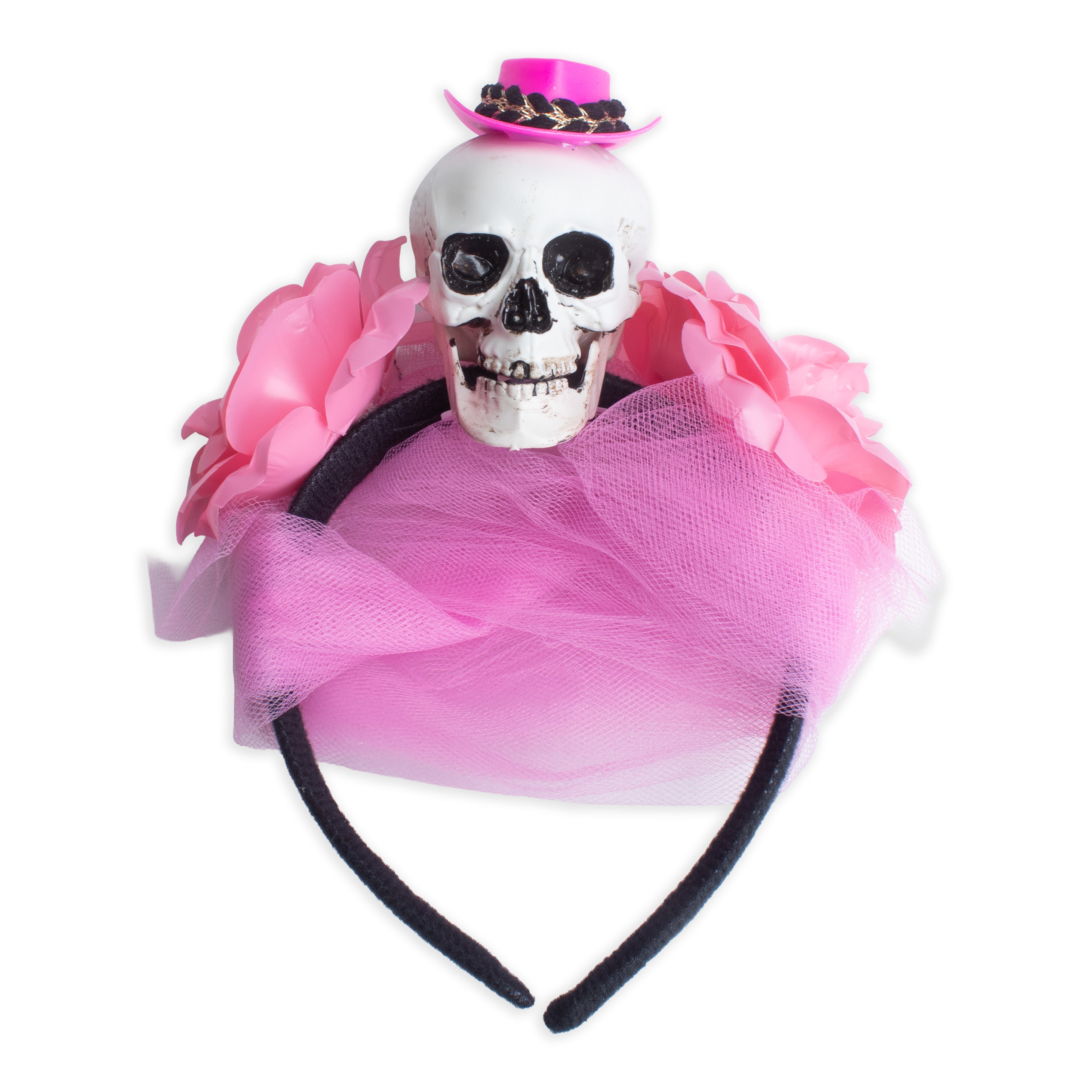 Hairband with Skull W 14 X L 20cm 1pc