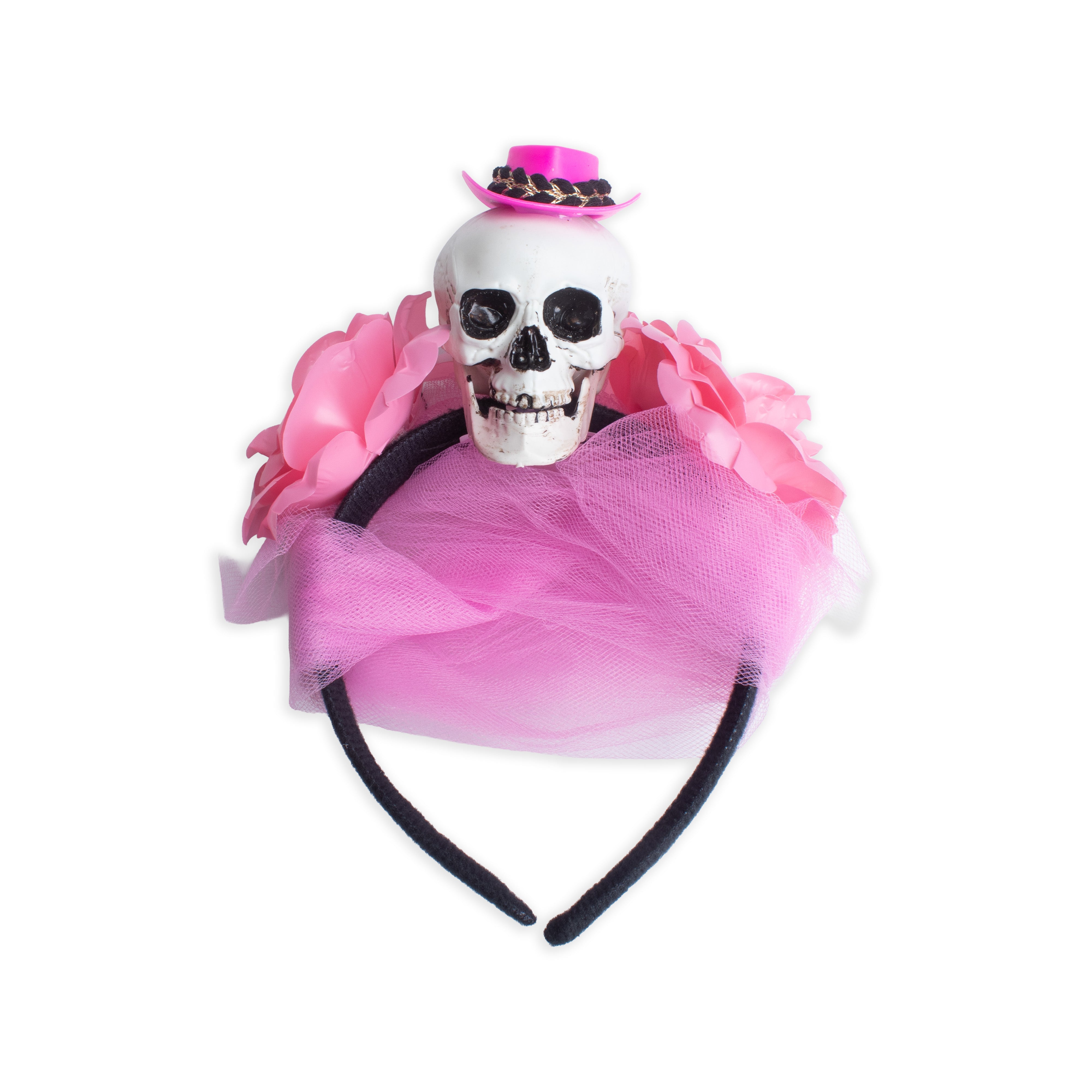 Hairband with Skull W 14 X L 20cm 1pc