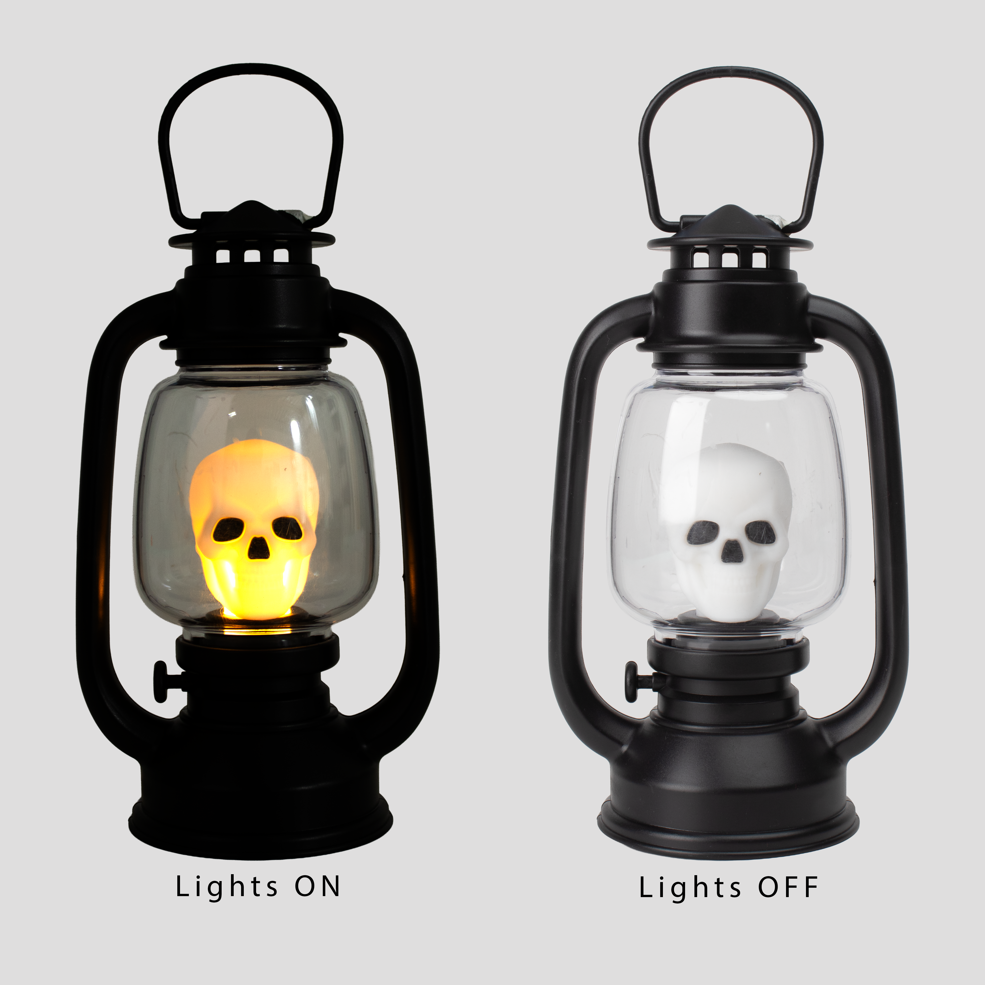 Halloween skull Lantern 17.8cm 1pc IB