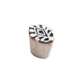 Hand Carved Wooden Printing Block Ethnic Bloom W 0.5inch X L 1 inch 1pc