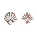 Hand Carved Wooden Printing Block Timeless Petals W 1 inch X L 1 inch 1pc