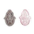 Hand Carved Wooden Printing Block Hamsa Hand W 1.5inch X L 2.5inch 1pc