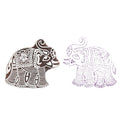 Hand Carved Wooden Printing Block Paisley Bloom W 1.5inch X L 2.5inch 1pc