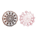 Hand Carved Wooden Printing Block Mandala Blossom 3inch Dia 1pc